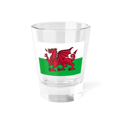Flag of Wales 1959 (United Kingdom) Shot Glass 1.5oz 1.5oz - Go Mug Yourself