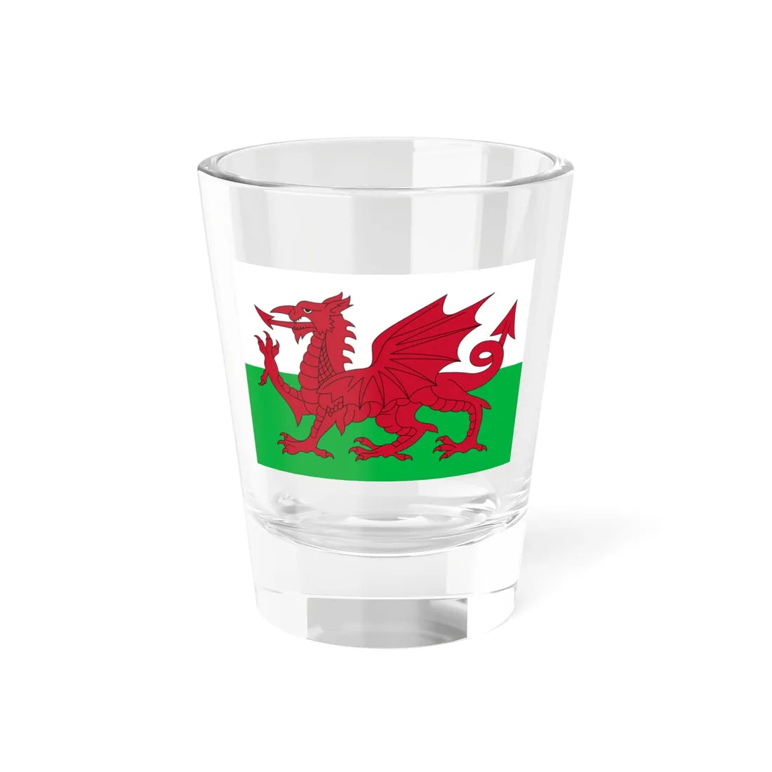 Flag of Wales 3-2 (United Kingdom) Shot Glass 1.5oz 1.5oz - Go Mug Yourself