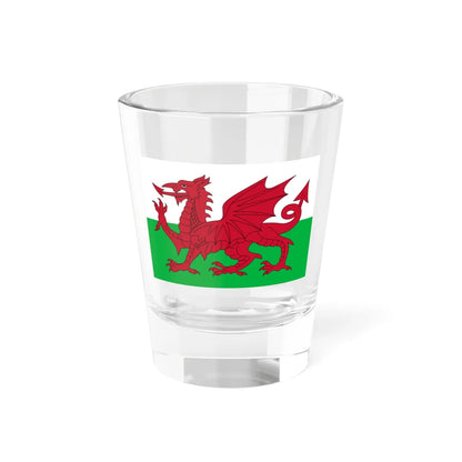 Flag of Wales 3-2 (United Kingdom) Shot Glass 1.5oz 1.5oz - Go Mug Yourself