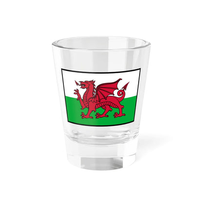 Flag of Wales bordered (United Kingdom) Shot Glass 1.5oz 1.5oz - Go Mug Yourself