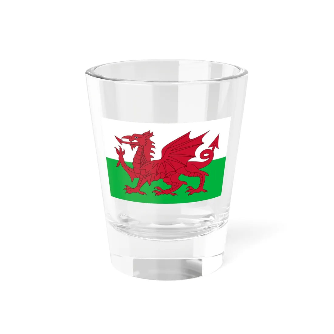 Flag of Wales (United Kingdom) Shot Glass 1.5oz 1.5oz - Go Mug Yourself