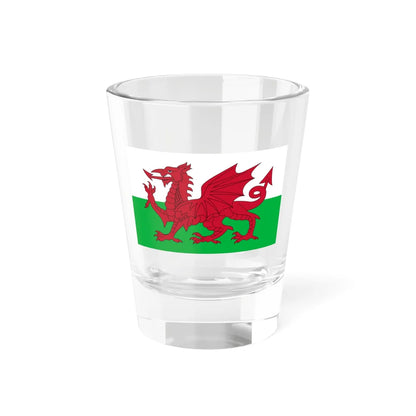 Flag of Wales (United Kingdom) Shot Glass 1.5oz 1.5oz - Go Mug Yourself