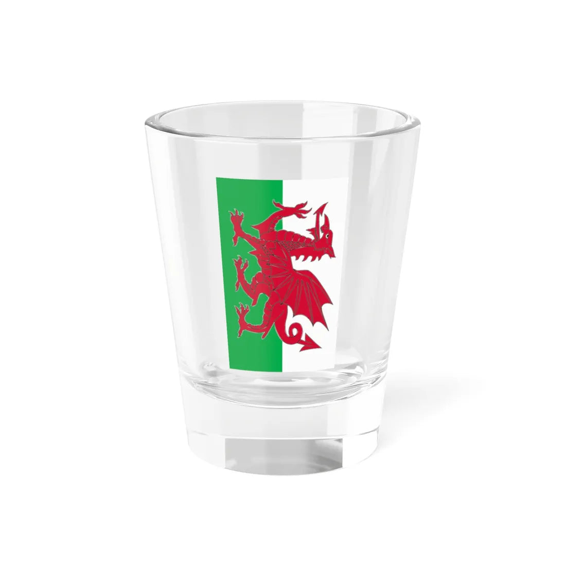 Flag of Wales vertical (United Kingdom) Shot Glass 1.5oz 1.5oz - Go Mug Yourself