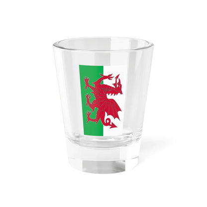 Flag of Wales vertical (United Kingdom) Shot Glass 1.5oz 1.5oz - Go Mug Yourself