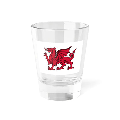 Flag of Wales without Green (United Kingdom) Shot Glass 1.5oz 1.5oz - Go Mug Yourself