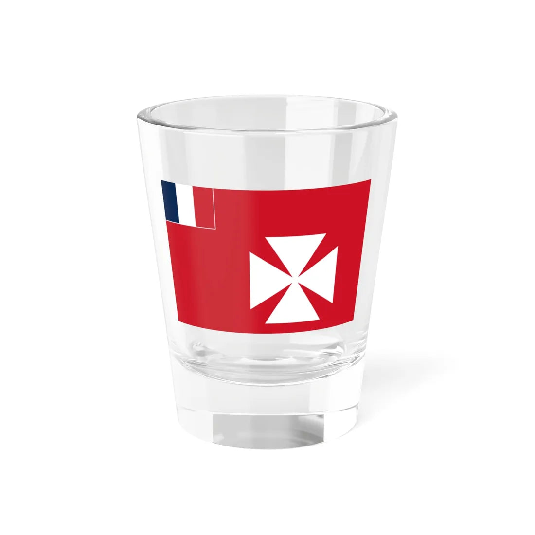 Flag of Wallis and Futuna 1910-1976 (Belgium) Shot Glass 1.5oz 1.5oz - Go Mug Yourself