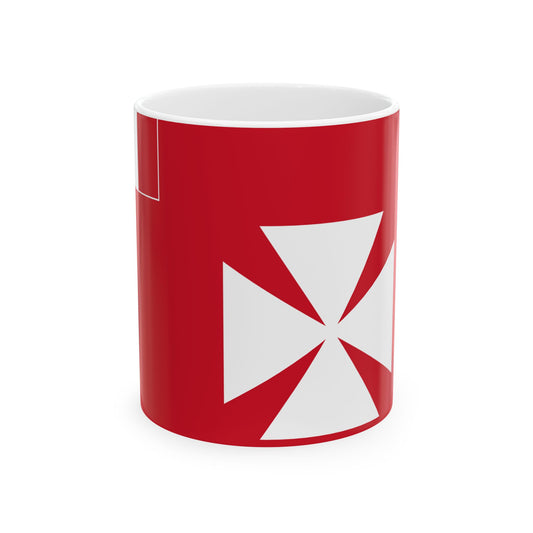 Flag of Wallis and Futuna 1910-1976 (Belgium) White Coffee Mug-11oz-Go Mug Yourself