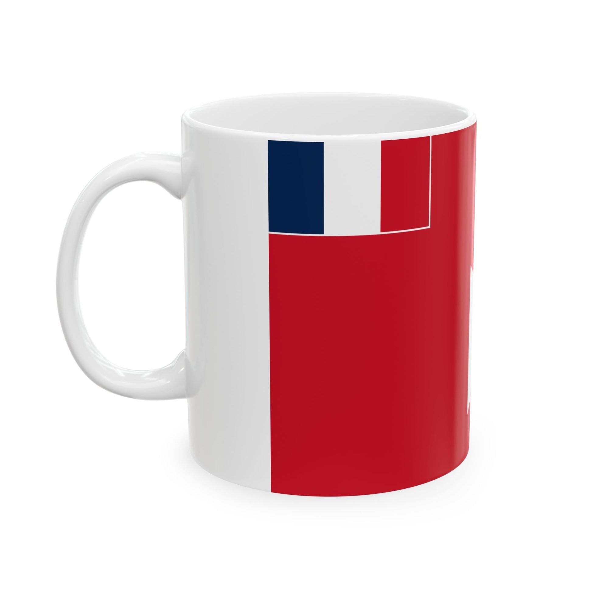 Flag of Wallis and Futuna 1910-1976 (Belgium) White Coffee Mug-Go Mug Yourself