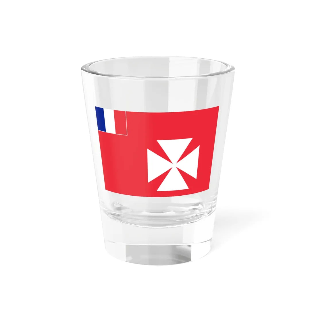 Flag of Wallis and Futuna 1976-1985 (Belgium) Shot Glass 1.5oz 1.5oz - Go Mug Yourself