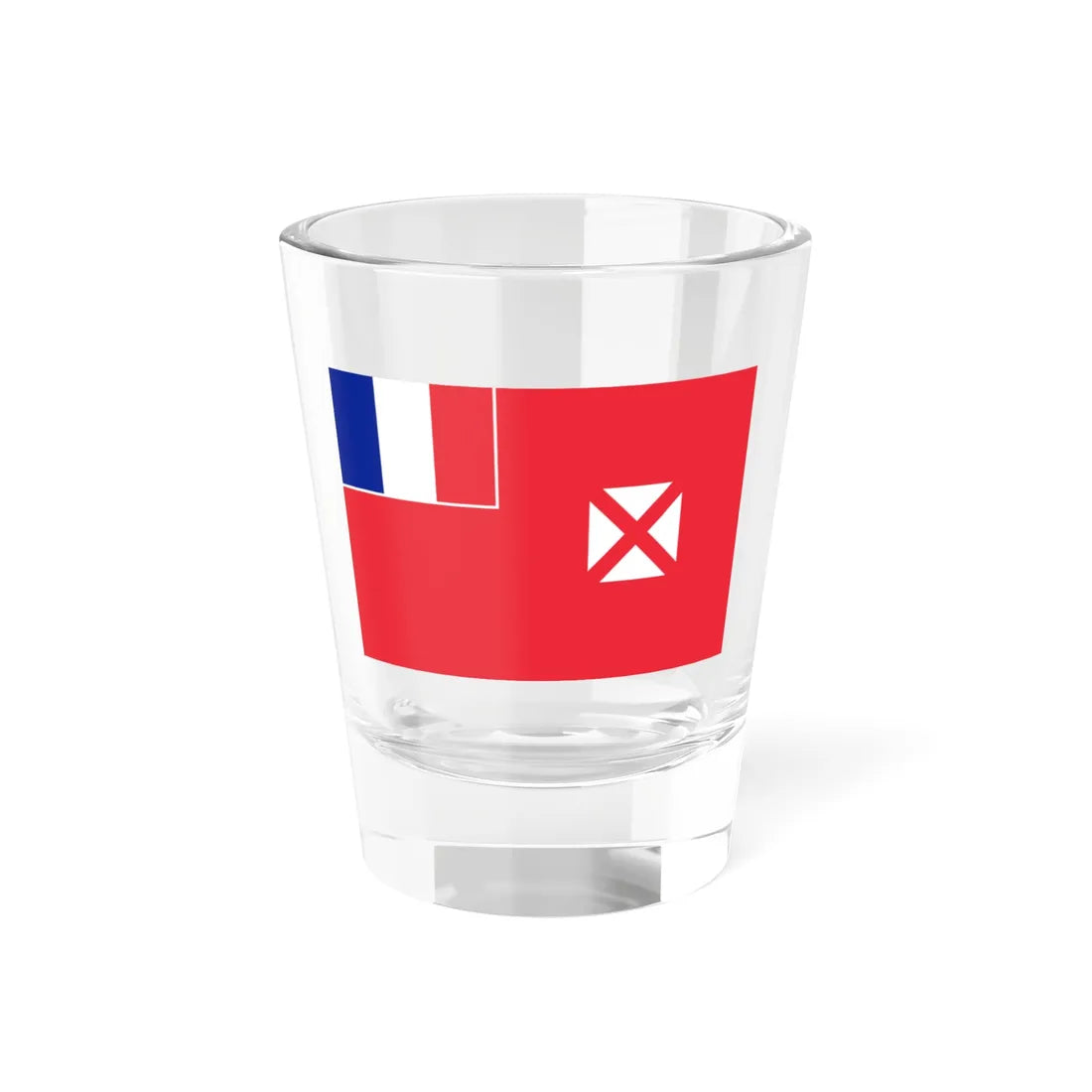 Flag of Wallis and Futuna 1985-2020 (Belgium) Shot Glass 1.5oz 1.5oz - Go Mug Yourself