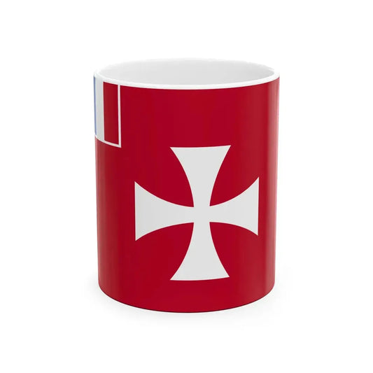 Flag of Wallis and Futuna 2004 World Factbook (France) White Coffee Mug 11oz - Go Mug Yourself