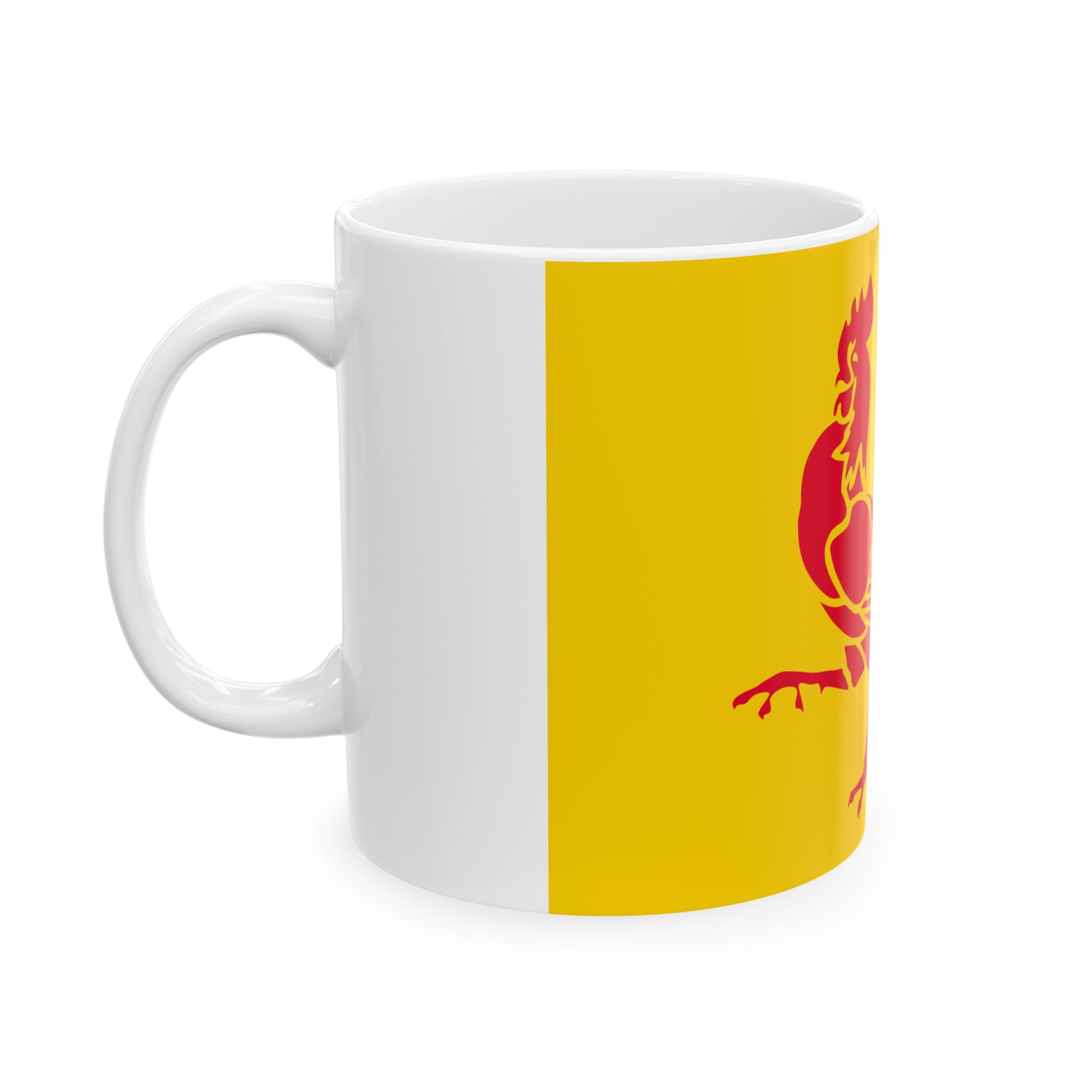 Flag of Wallonia (Belgium) White Coffee Mug-Go Mug Yourself