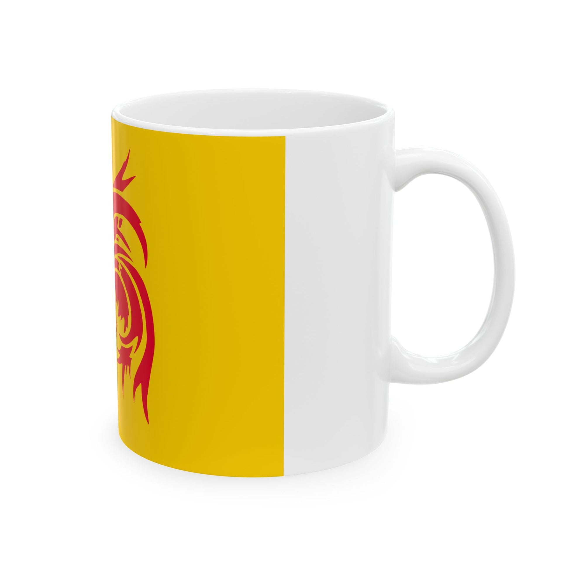 Flag of Wallonia (Belgium) White Coffee Mug-Go Mug Yourself