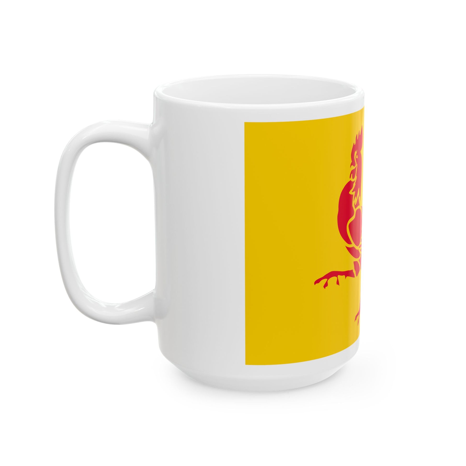 Flag of Wallonia (Belgium) White Coffee Mug-Go Mug Yourself