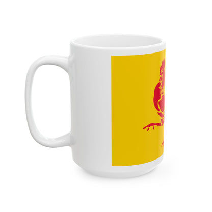 Flag of Wallonia (Belgium) White Coffee Mug-Go Mug Yourself