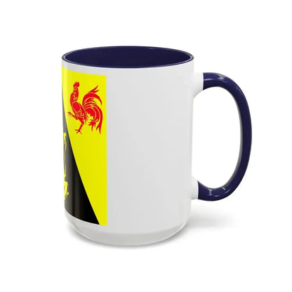 Flag of Walloon Brabant Belgium - Accent Coffee Mug - Go Mug Yourself