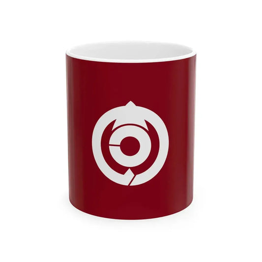 Flag of Wanouchi Gifu (Japan) White Coffee Mug 11oz - Go Mug Yourself