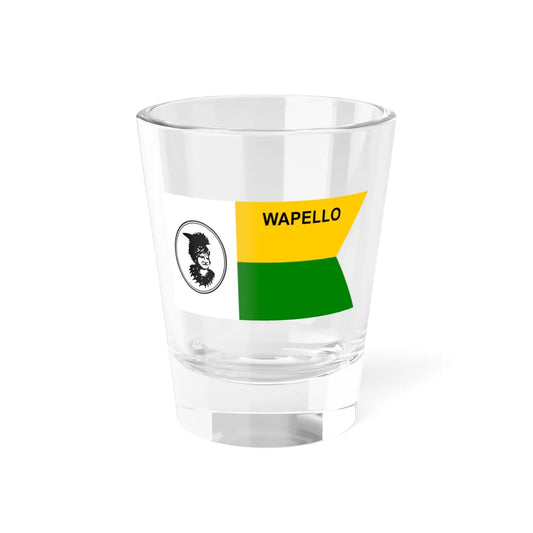 Flag of Wapello County Iowa Sesquicentennial (United States) Shot Glass 1.5oz 1.5oz - Go Mug Yourself