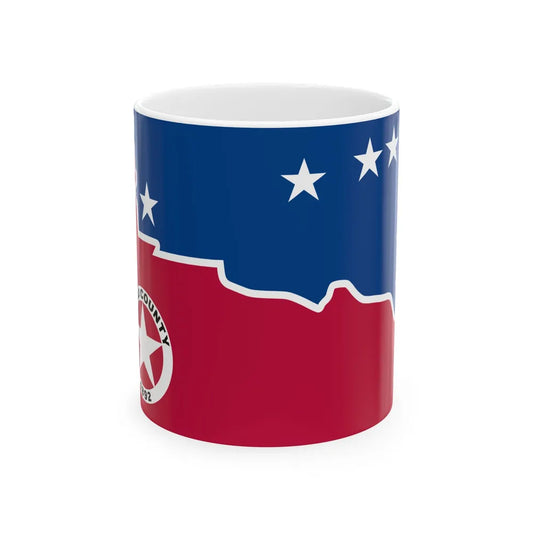 Flag of Ward County Texas (United States) White Coffee Mug 11oz - Go Mug Yourself