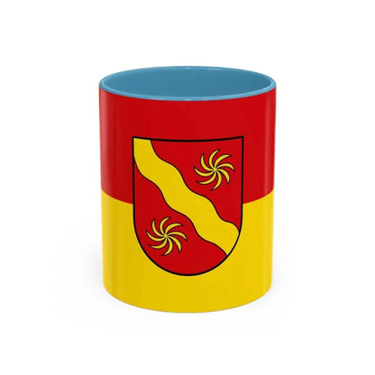 Flag of Warendorf Germany - Accent Coffee Mug 11oz Light Blue - Go Mug Yourself