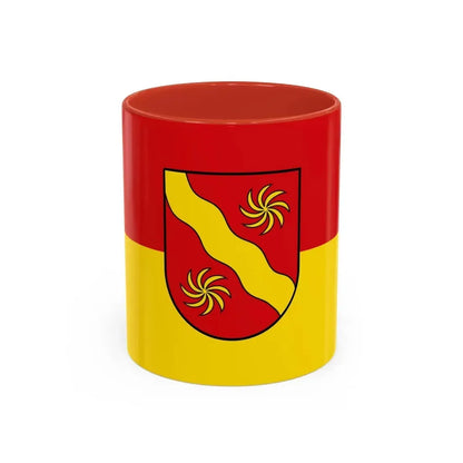 Flag of Warendorf Germany - Accent Coffee Mug 11oz Red - Go Mug Yourself