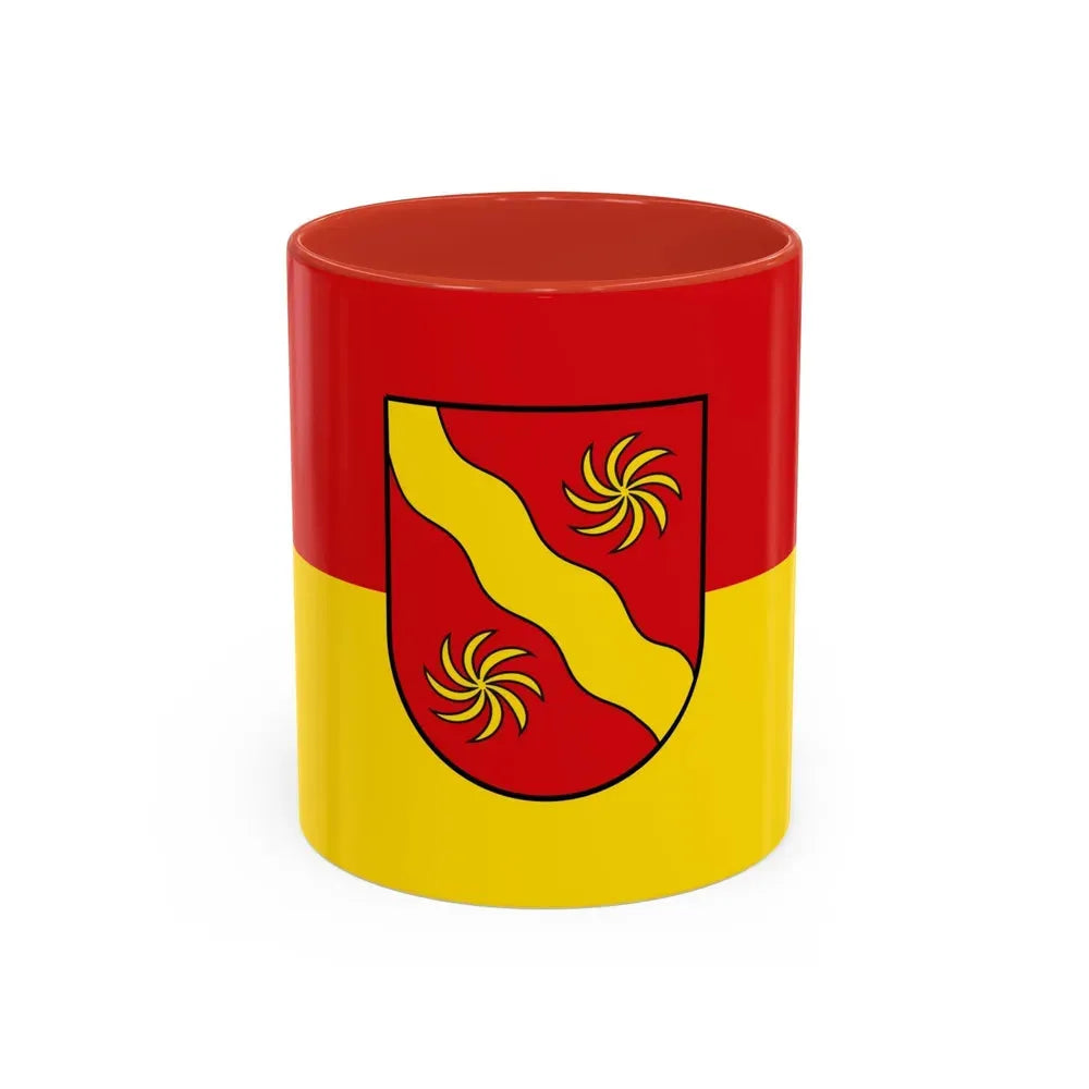 Flag of Warendorf Germany - Accent Coffee Mug 11oz Red - Go Mug Yourself