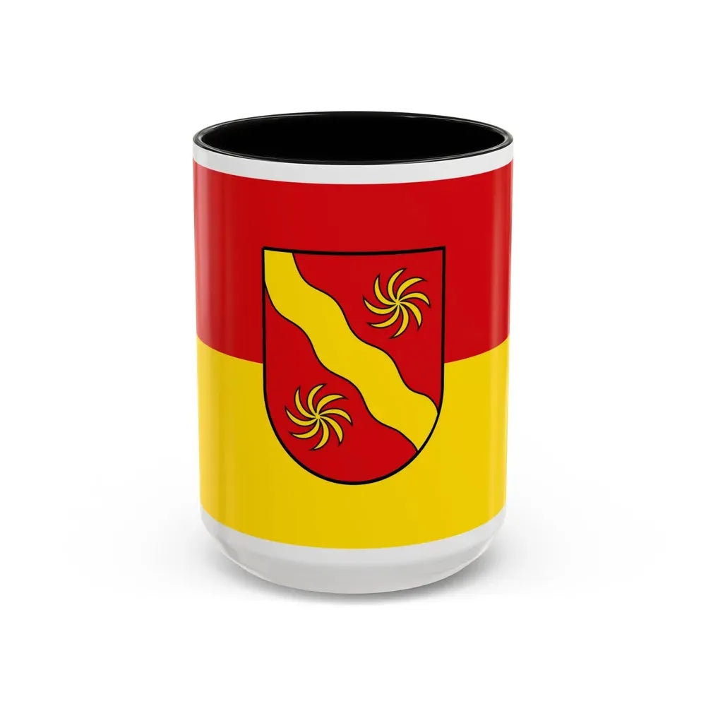 Flag of Warendorf Germany - Accent Coffee Mug 15oz Black - Go Mug Yourself