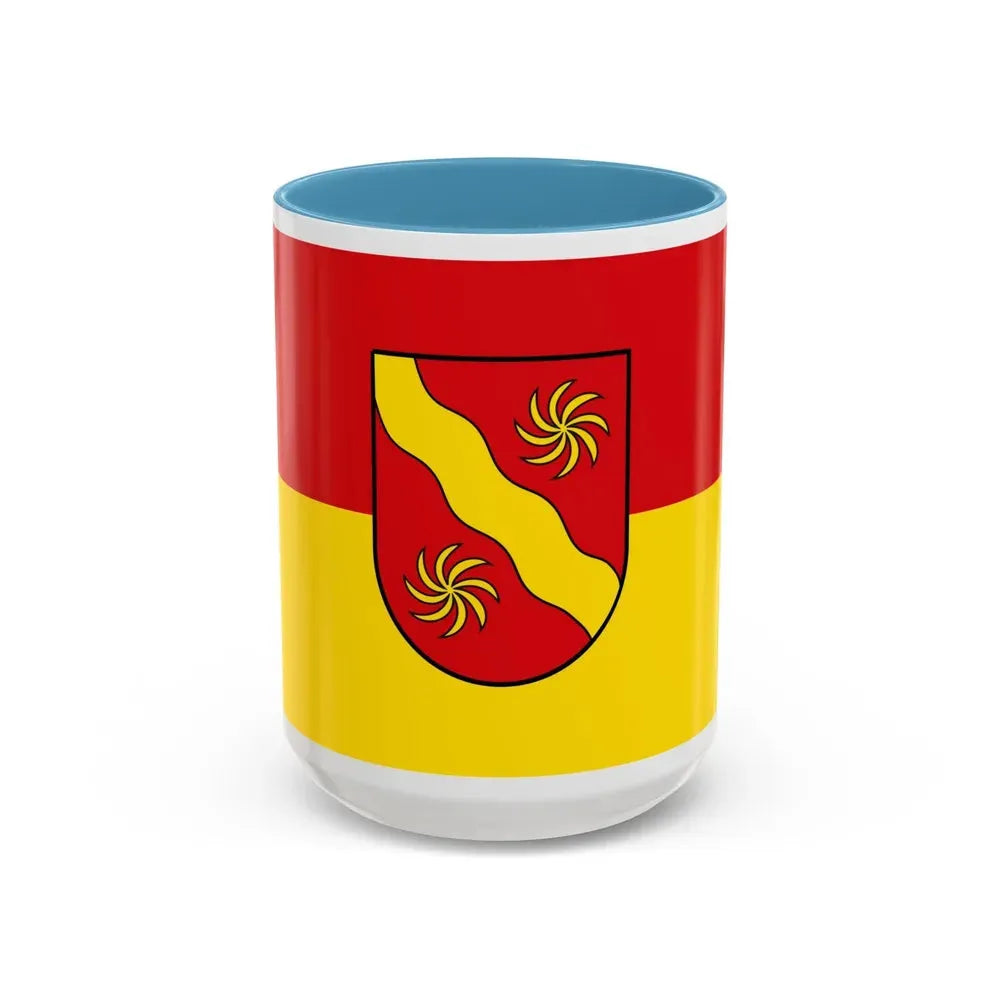 Flag of Warendorf Germany - Accent Coffee Mug 15oz Light Blue - Go Mug Yourself