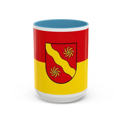 Flag of Warendorf Germany - Accent Coffee Mug 15oz Light Blue - Go Mug Yourself
