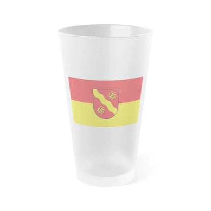 Flag of Warendorf Germany - Frosted Pint Glass 16oz 16oz Frosted - Go Mug Yourself