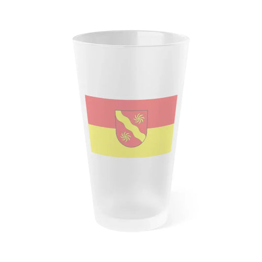 Flag of Warendorf Germany - Frosted Pint Glass 16oz 16oz Frosted - Go Mug Yourself