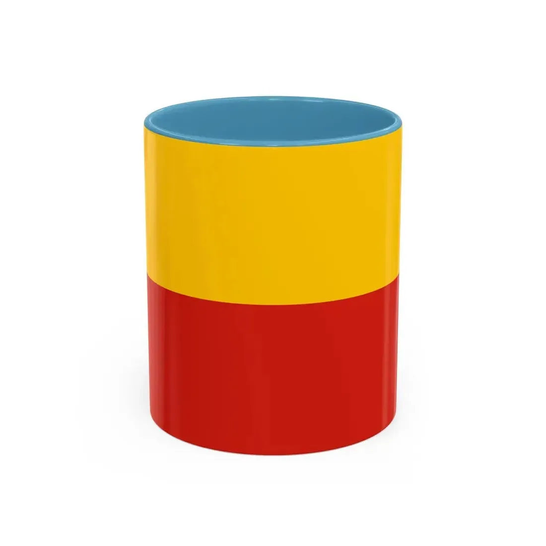 Flag of Warsaw Poland - Accent Coffee Mug 11oz Light Blue - Go Mug Yourself