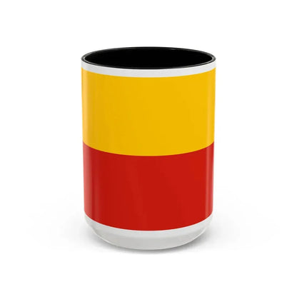 Flag of Warsaw Poland - Accent Coffee Mug 15oz Black - Go Mug Yourself