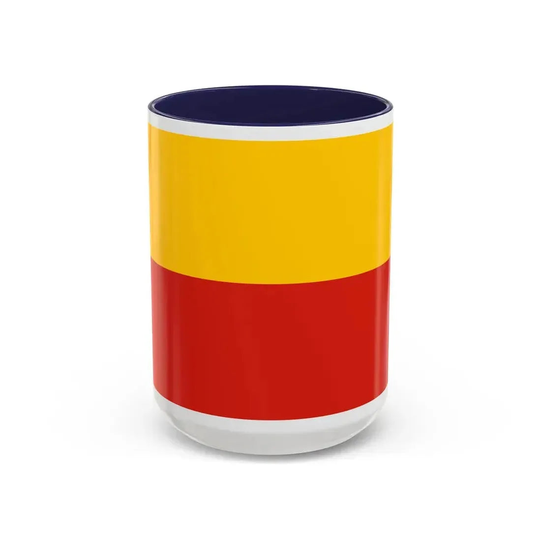 Flag of Warsaw Poland - Accent Coffee Mug 15oz Navy - Go Mug Yourself