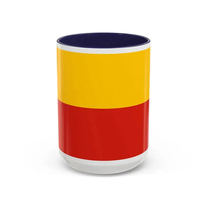 Flag of Warsaw Poland - Accent Coffee Mug 15oz Navy - Go Mug Yourself