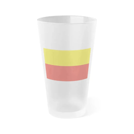 Flag of Warsaw Poland - Frosted Pint Glass 16oz 16oz Frosted - Go Mug Yourself