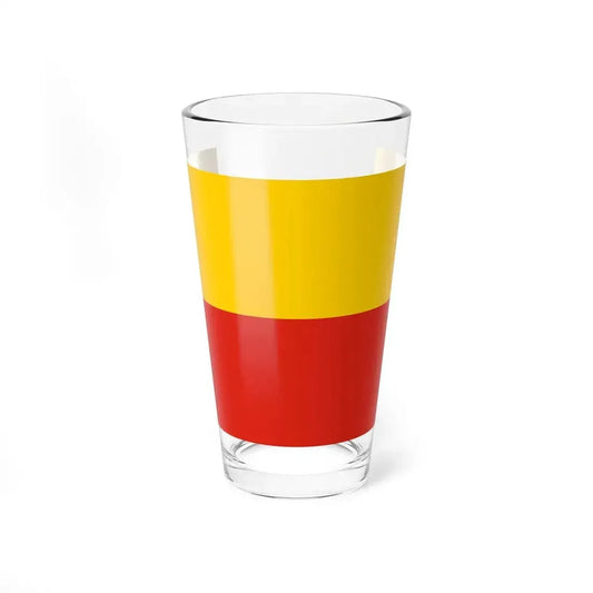 Flag of Warsaw Poland - Pint Glass 16oz 16oz - Go Mug Yourself