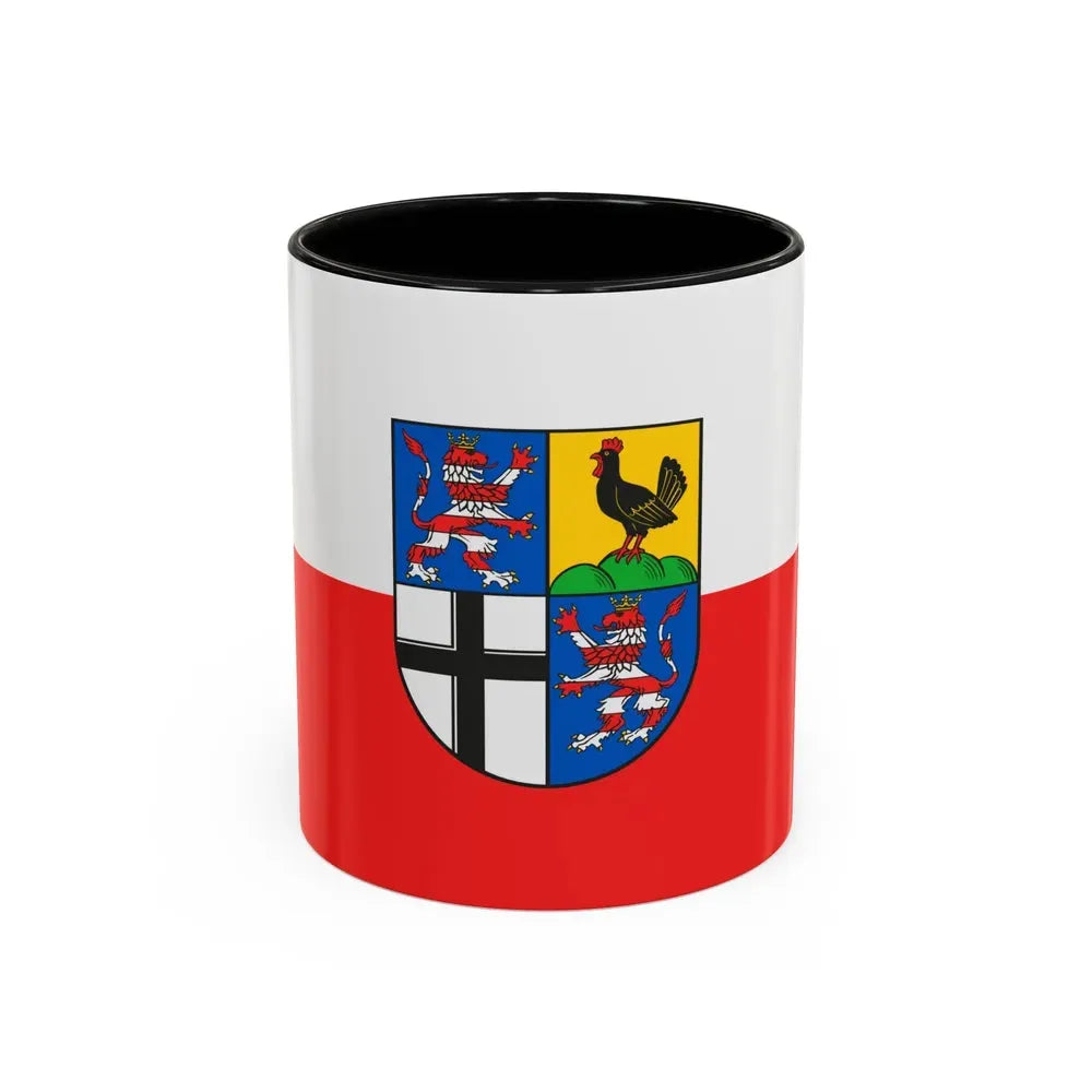 Flag of Wartburgkreis Germany - Accent Coffee Mug 11oz Black - Go Mug Yourself