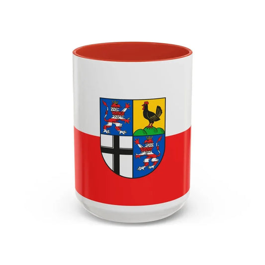 Flag of Wartburgkreis Germany - Accent Coffee Mug 15oz Red - Go Mug Yourself