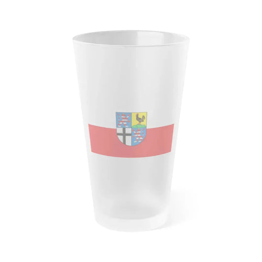 Flag of Wartburgkreis Germany - Frosted Pint Glass 16oz 16oz Frosted - Go Mug Yourself