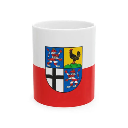 Flag of Wartburgkreis Germany - White Coffee Mug 11oz - Go Mug Yourself