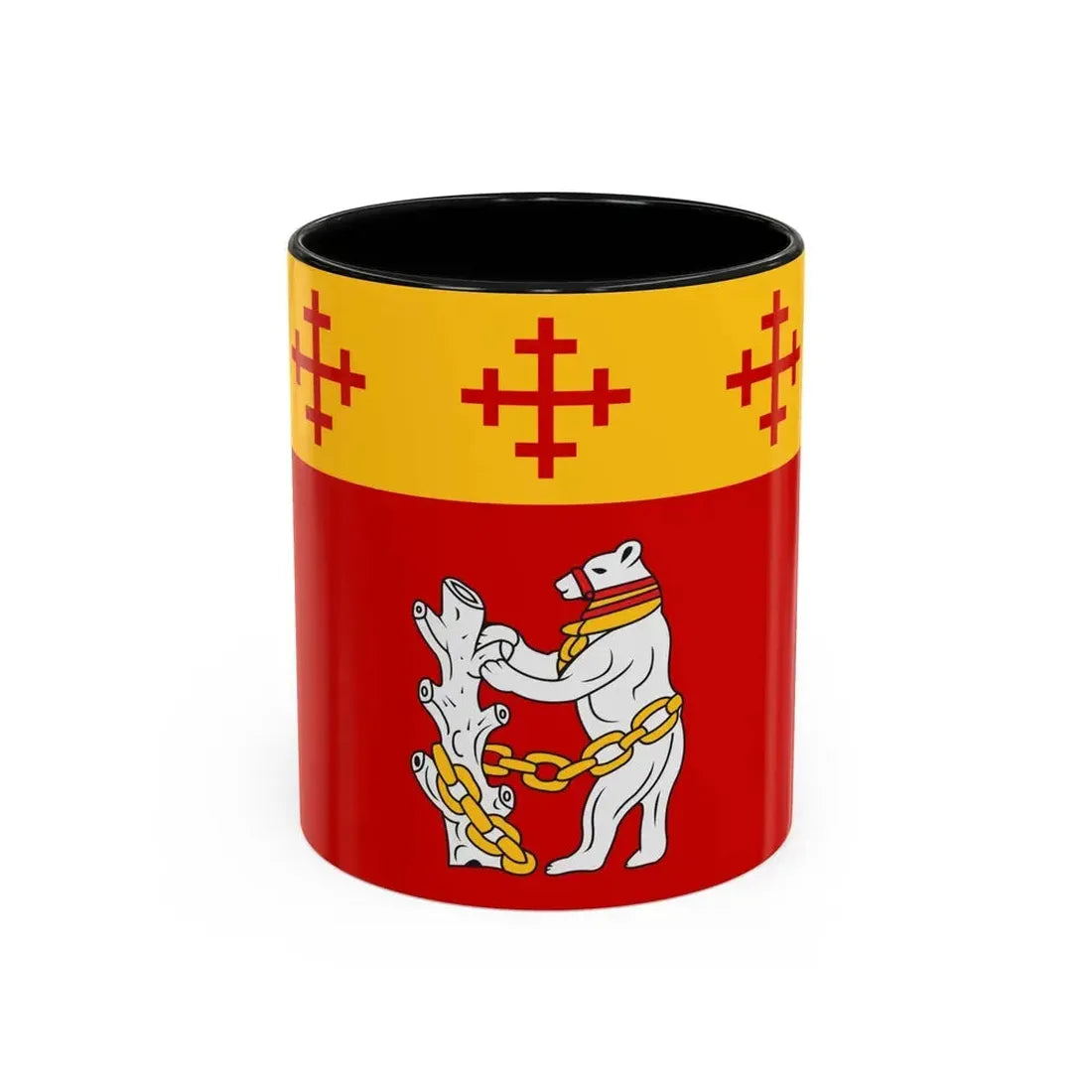 Flag of Warwickshire UK - Accent Coffee Mug 11oz Black - Go Mug Yourself