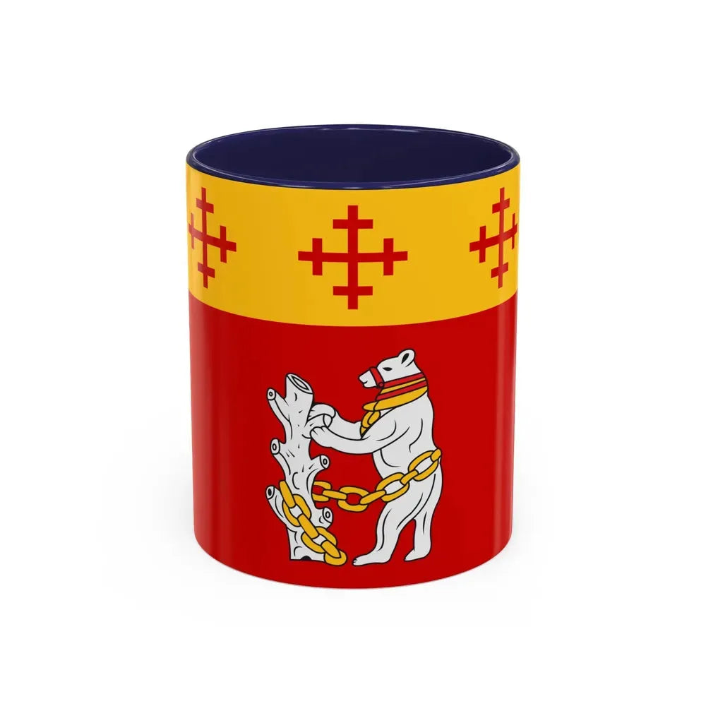 Flag of Warwickshire UK - Accent Coffee Mug 11oz Navy - Go Mug Yourself