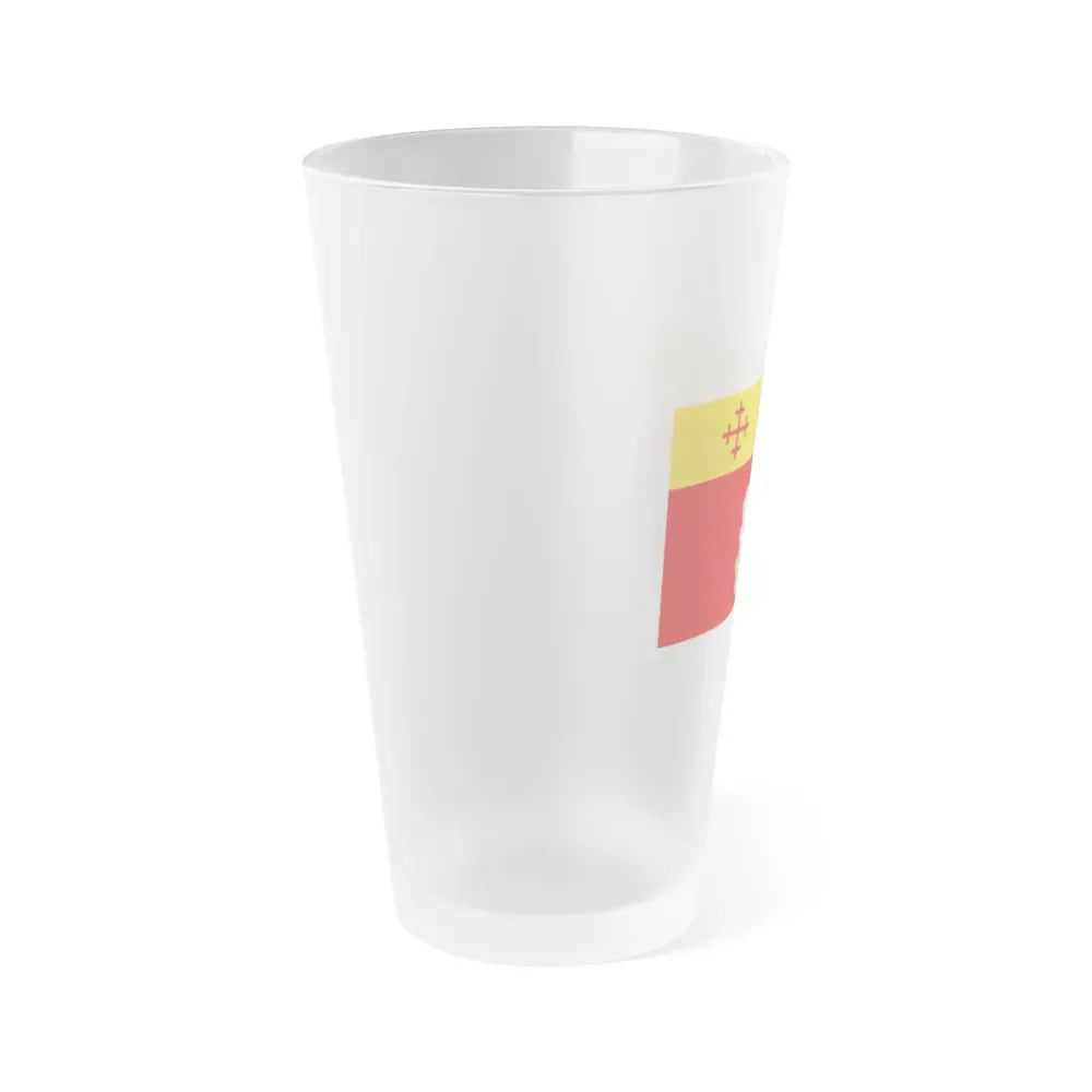 Flag of Warwickshire UK - Frosted Pint Glass 16oz - Go Mug Yourself