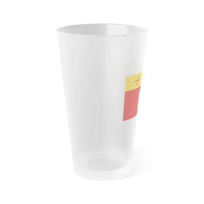 Flag of Warwickshire UK - Frosted Pint Glass 16oz - Go Mug Yourself