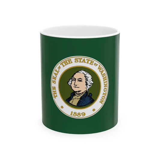 Flag of Washington 1923-1967 (United States) White Coffee Mug 11oz - Go Mug Yourself