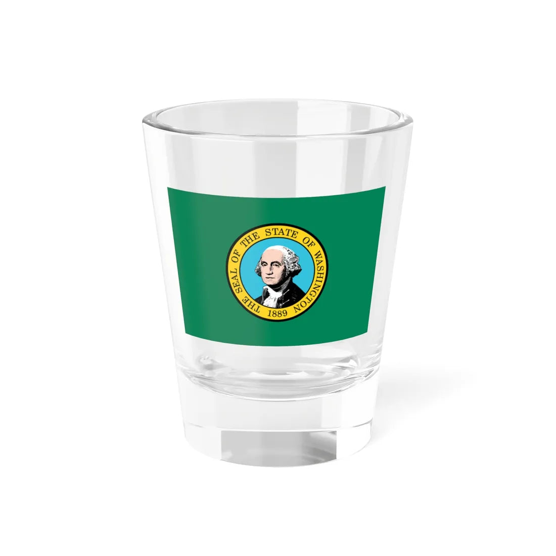 Flag of Washington 3-2 (United States) Shot Glass 1.5oz 1.5oz - Go Mug Yourself