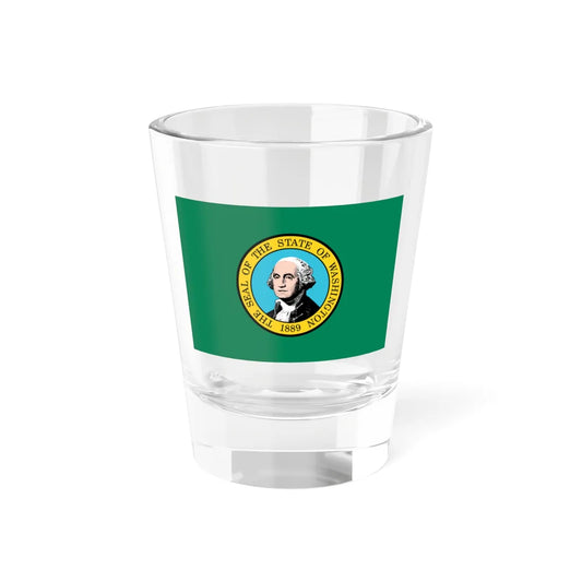 Flag of Washington 3-2 (United States) Shot Glass 1.5oz 1.5oz - Go Mug Yourself