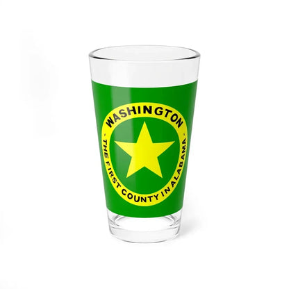 Flag of Washington County Alabama (United States) Pint Glass 16oz 16oz - Go Mug Yourself