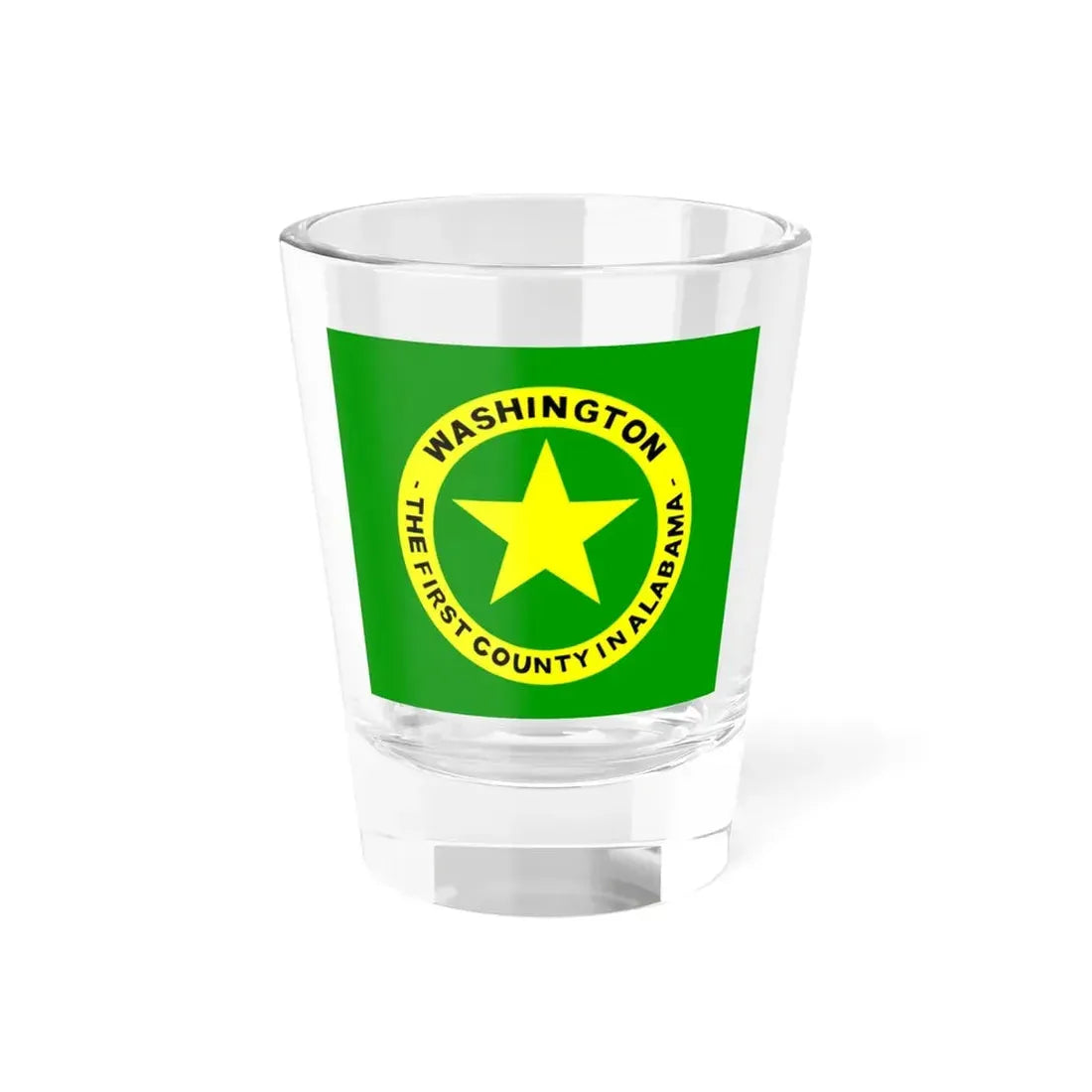 Flag of Washington County Alabama (United States) Shot Glass 1.5oz 1.5oz - Go Mug Yourself